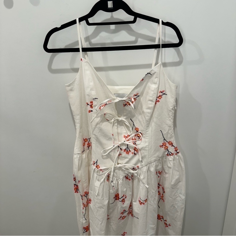 NWT Naya Rea Milana Drop Waist Midi Dress Women’s Size 8 Designer - Picture 3 of 16